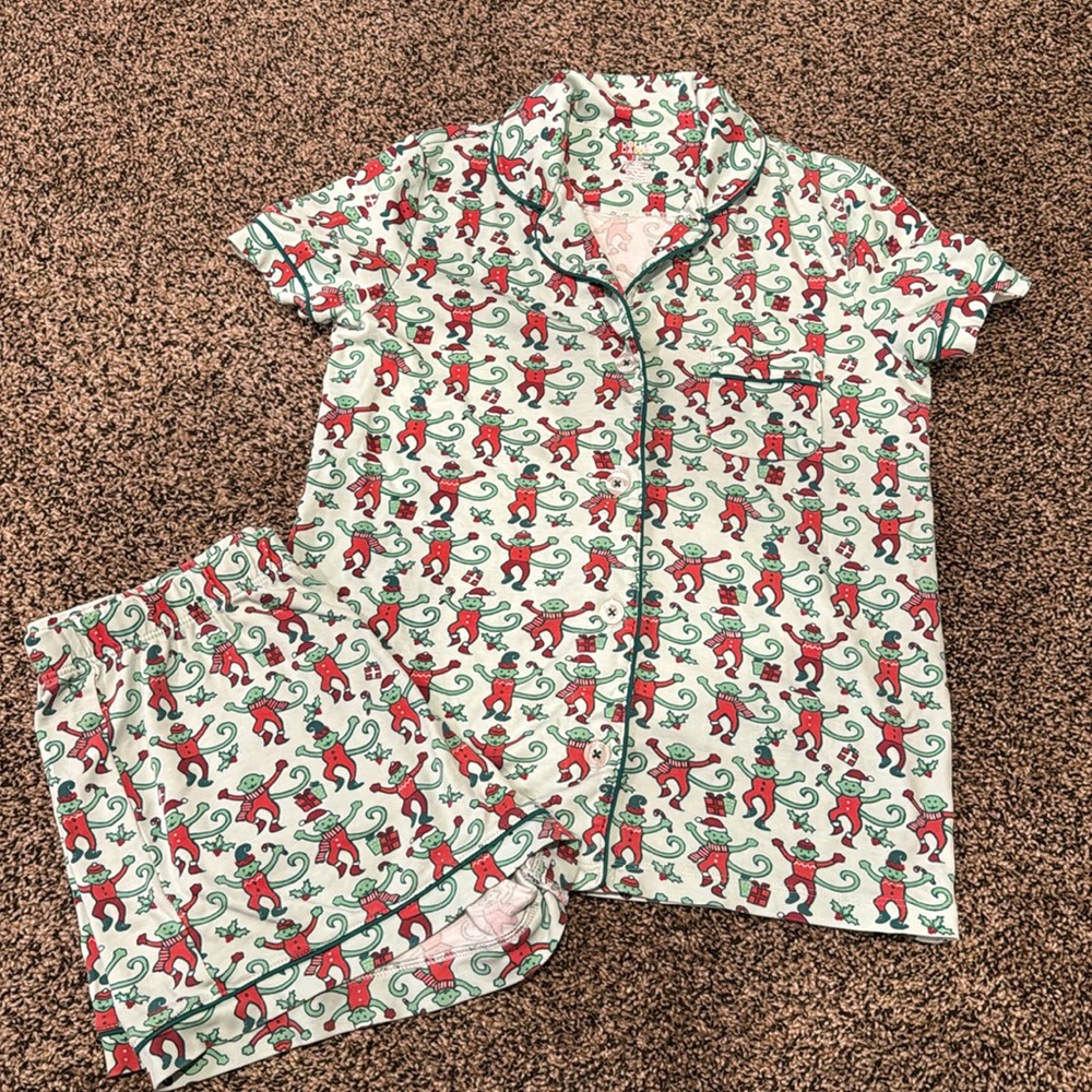 Roller Rabbit Merry Mas Monkey xs